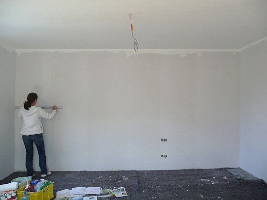 eine langweilige Wand...