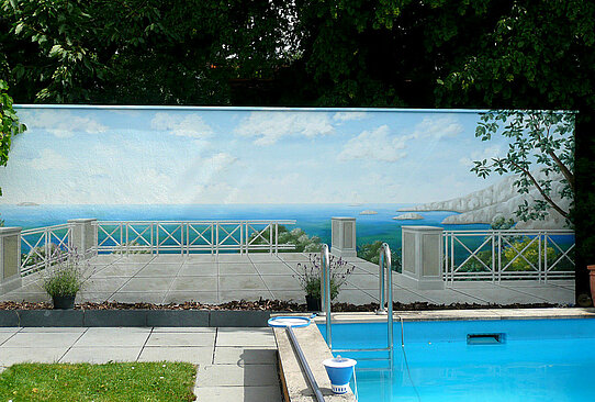 ...Terrasse mit Meerblick