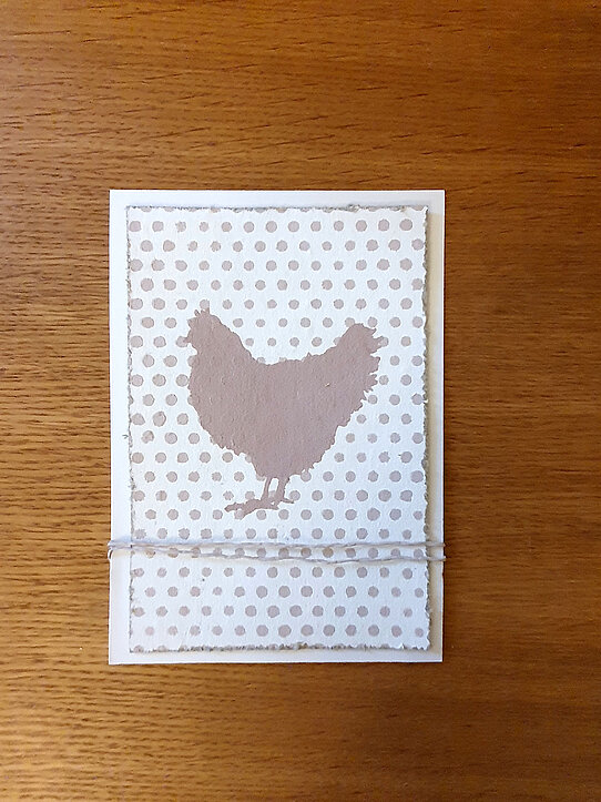 Osterkarte mit Häschen