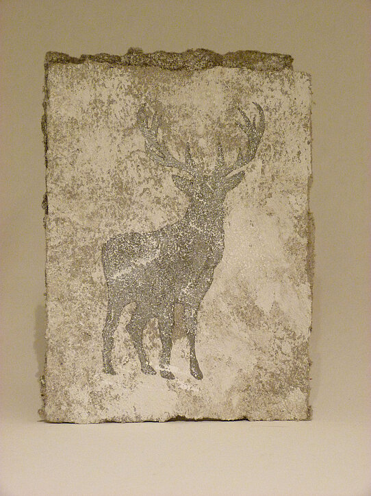 Postkarte mit Hirsch