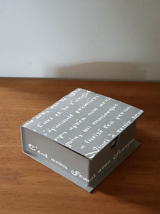 Zettelbox mit message